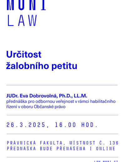 Pozvánka na přednášku Evy Dobrovolné